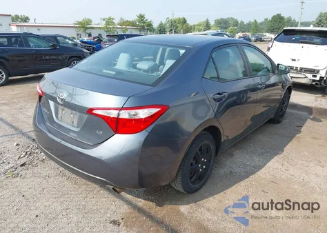 2015 Toyota Corolla Le z USA, uszkodzony, nr VIN 2T1BURHE9FC443229